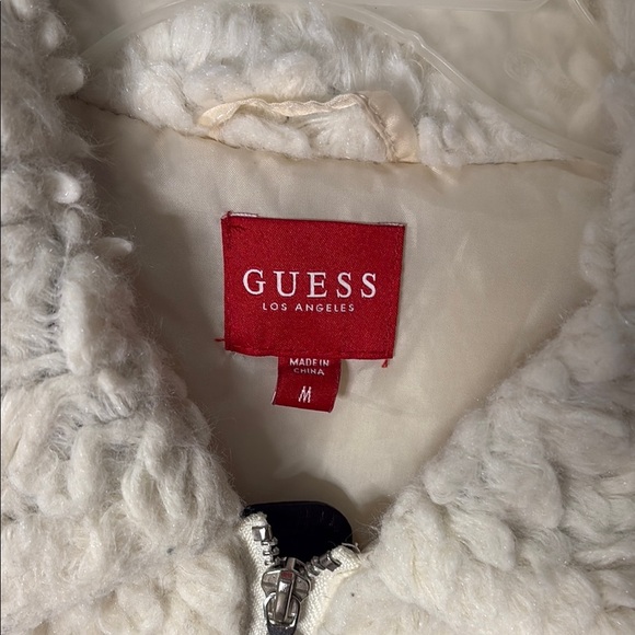 Guess White Bomber Jacket - Picture 2 of 5